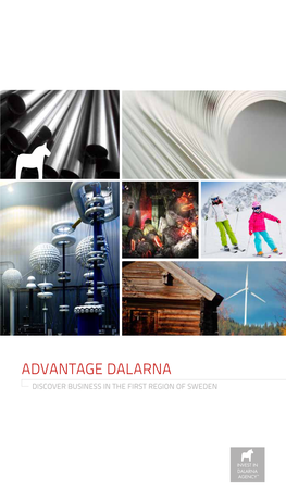 Advantage Dalarna DISCOVER BUSINESS in the FIRST REGION of SWEDEN INVEST in DALARNA INVEST in DALARNA