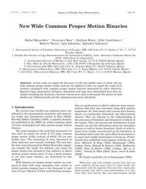 New Wide Common Proper Motion Binaries