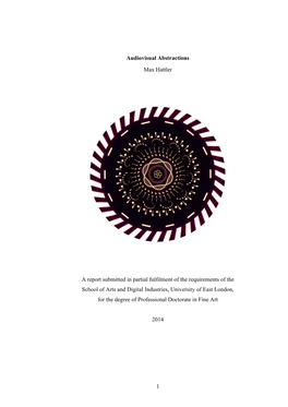 Max Hattler Doctorate Report 2014