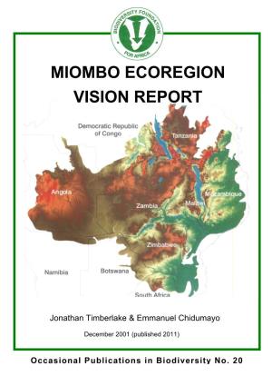 Miombo Ecoregion Vision Report