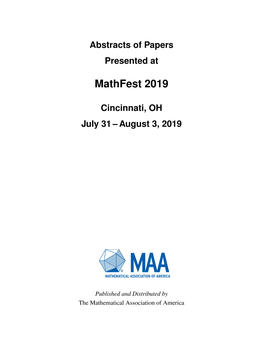 Mathfest 2019