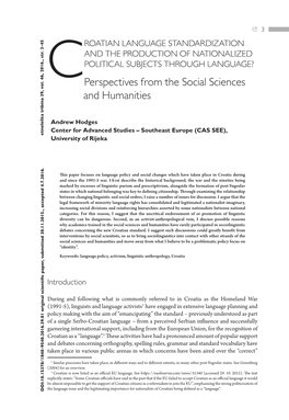 Perspectives from the Social Sciences and Humanities