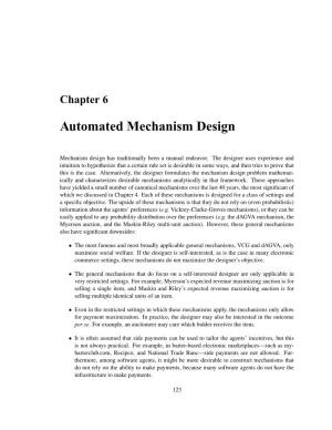 Chapter on Automated Mechanism Design