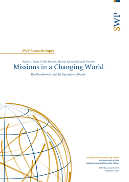 Missions in a Changing World. the Bundeswehr and Its Operations