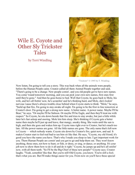 Wile E. Coyote and Other Sly Trickster Tales