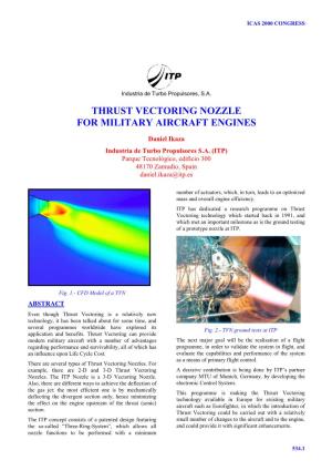 Thrust Vectoring Nozzle for Military Aircraft Engines