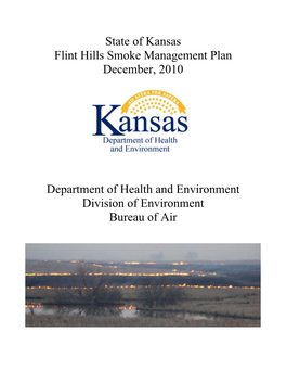 Flint Hills Smoke Management Plan December, 2010