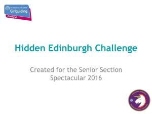 Hidden Edinburgh Challenge