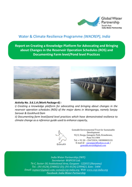 Water & Climate Resilience Programme (WACREP), India