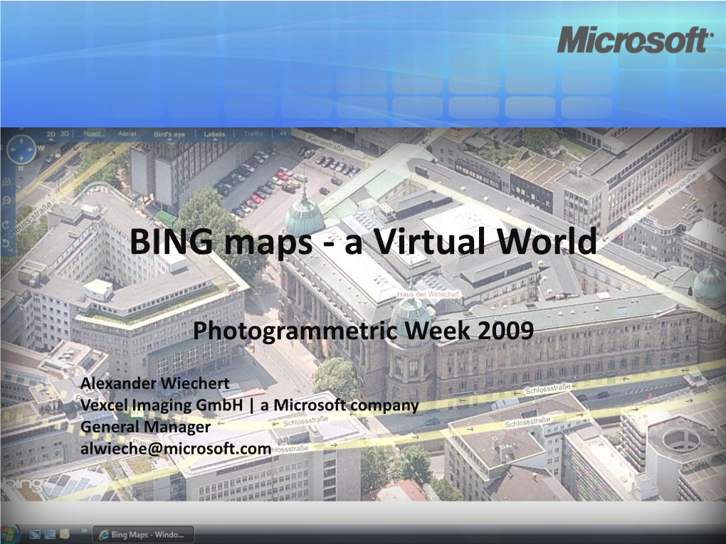 Bing Maps Platform