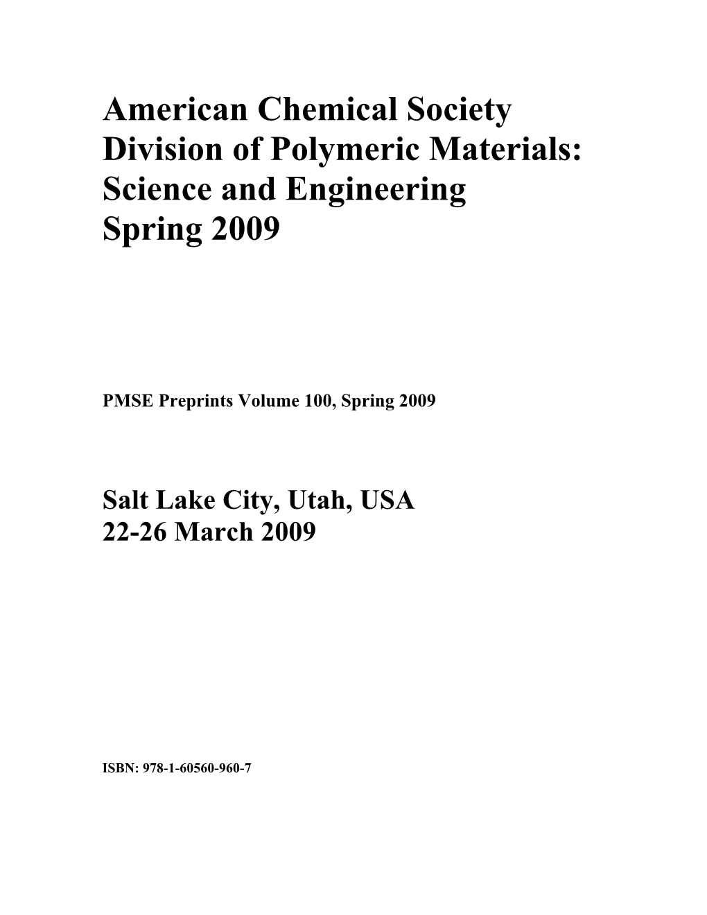 PMSE Washington F'2000 Preprint Template