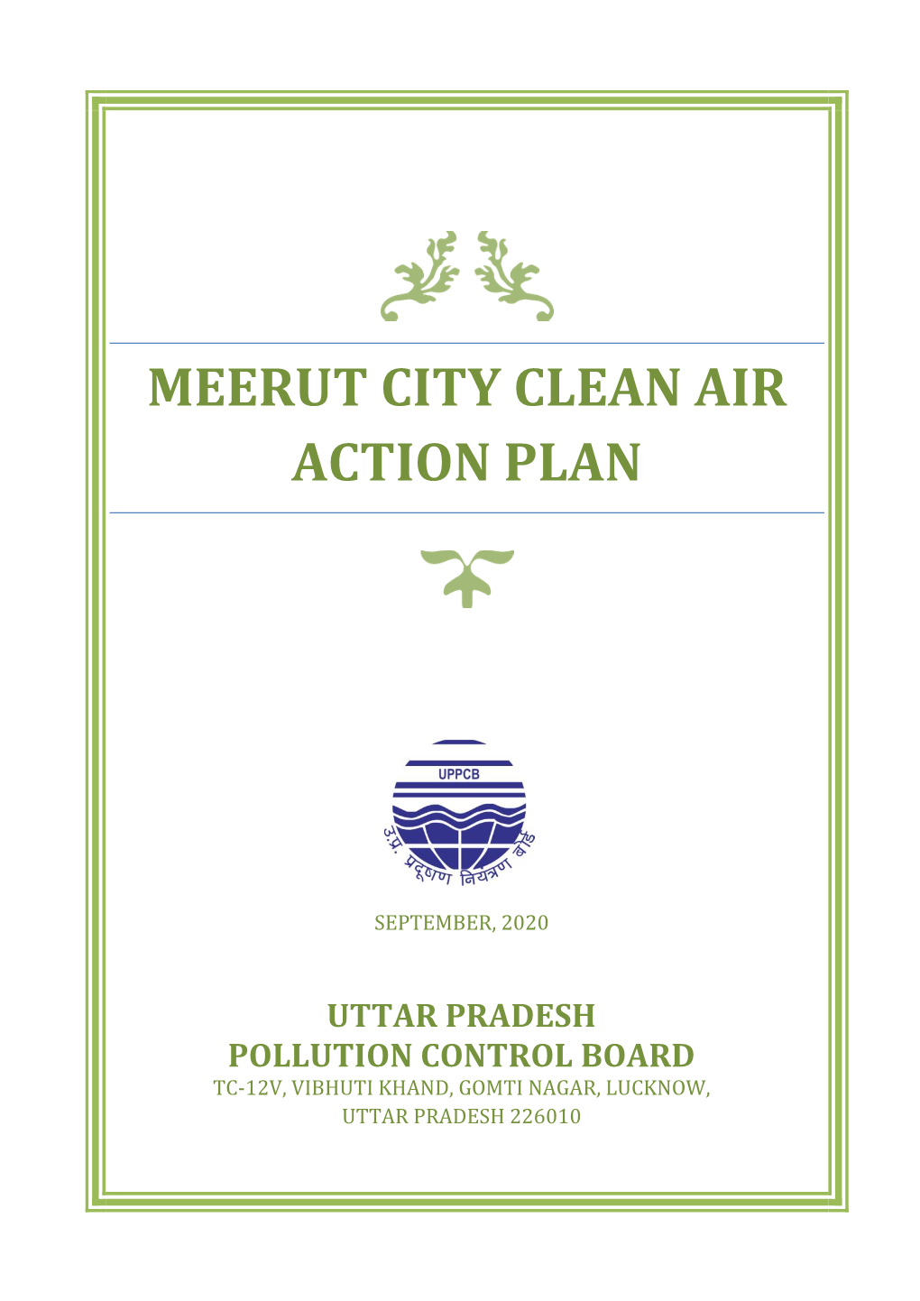 Meerut City Action Plan