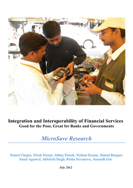 Integration and Interoperability of Financial Services Is