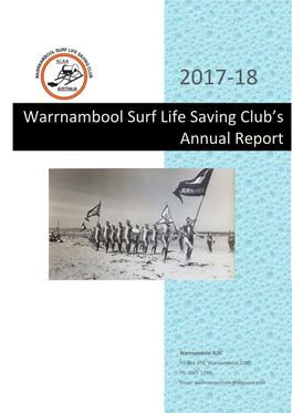 Warrnambool Surf Life Saving Club's Annual Report
