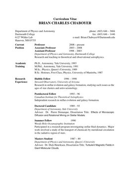 Brian Charles Chaboyer