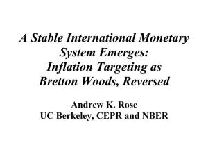 Inflation Targeting As Bretton Woods, Reversed
