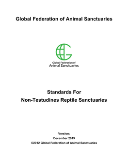 Non-Testudine Reptile Standards