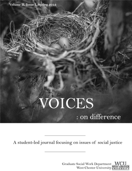 Volume II, Issue I, Spring 2013