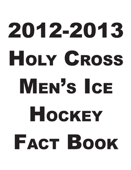 2012-2013 Hockey Fact Book.Indd