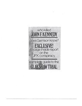 John E Kennedy Exclusive! Trial