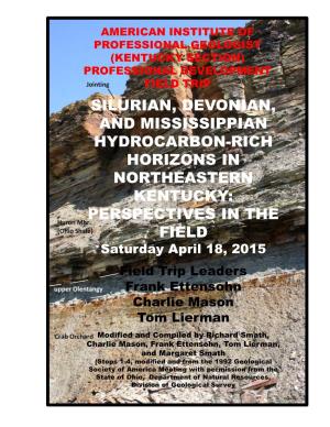 Silurian, Devonian, and Mississippian Hydrocarbon-Rich