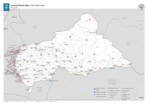 Central African Rep.: Sub-Prefectures 09 Jun 2015