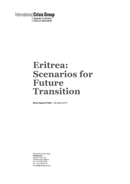 Eritrea: Scenarios for Future Transition