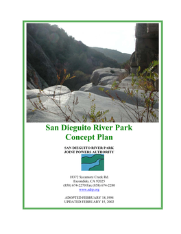San Dieguito River Park Concept Plan