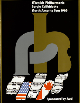 Flnunich Philharmonic Scrgiu Celibidache Horth America Tour 1969 Sponsored by Audi