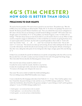 Tim Chester) How God Is Better Than Idols