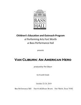 Van Cliburn: an American Hero