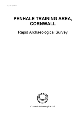 Penhale Training Area, Cornwall