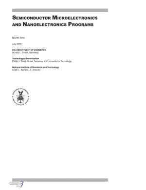 Semiconductor Microelectronics and Nanoelectronics Programs Iii Low Concentration Humidity Standards