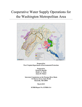 Cooperative Water Supply Operations for the Washington Metropolitan Area