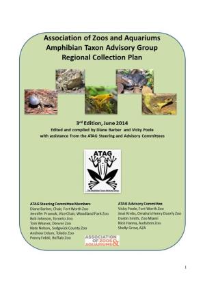 Amphibian Taxon Advisory Group Regional Collection Plan
