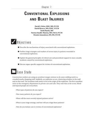 Conventional Explosions and Blast Injuries 7