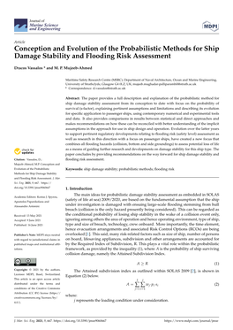 Conception and Evolution of the Probabilistic Methods for Ship Damage Stability and Flooding Risk Assessment