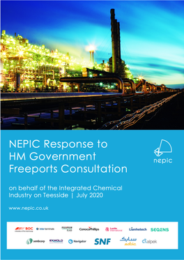 Response to HM Government Freeport Consultation on Behalf of the Integrated Chemical Industry on Teesside