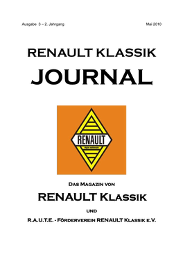 Renault Klassik Journal