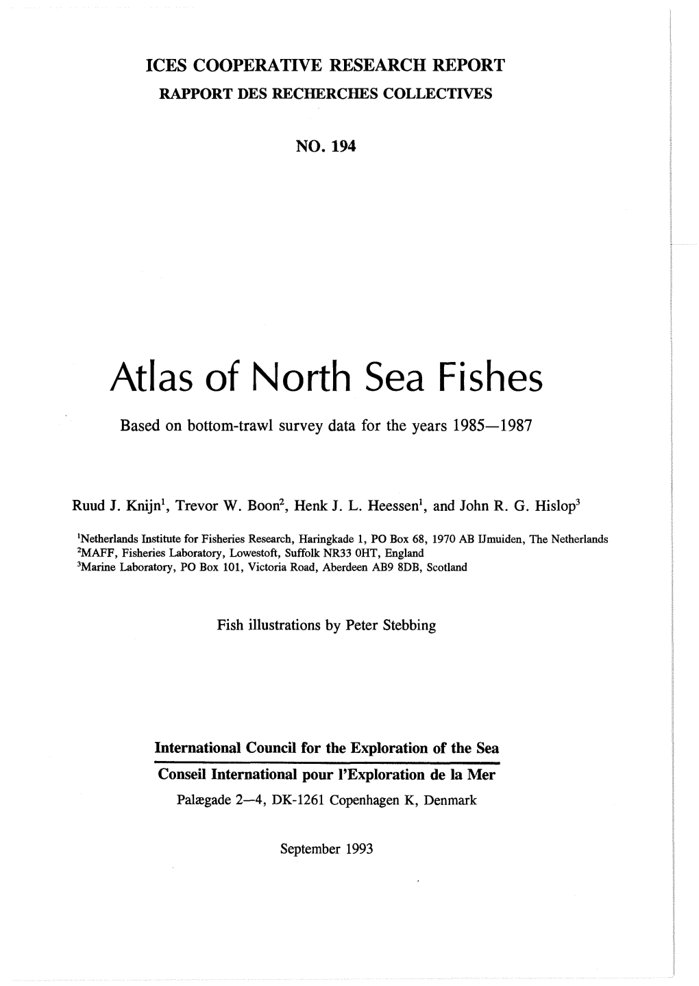 Atlas of North Sea Fishes