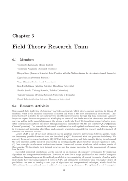 Field Theory Research Team