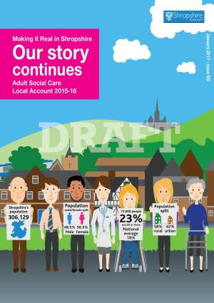 Our Story Continues Adult Social Care Local Account 2015-16
