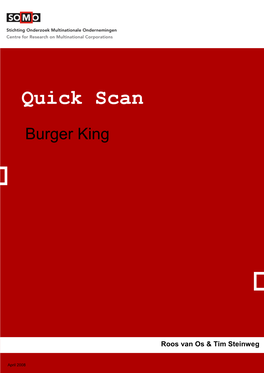 Burger King Quick Scan