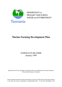 Marine Farming Development Plan