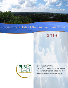 Grey-Bruce's State of the Environment Report 2014