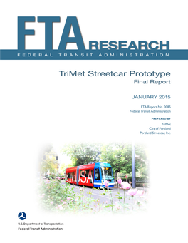 Trimet Streetcar Prototype Final Report