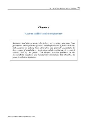 Chapter 4 Accountability and Transparency
