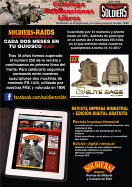 Soldiers-RAIDS Suscríbete Por 12 Números Y Ahorra Hasta Un 50%