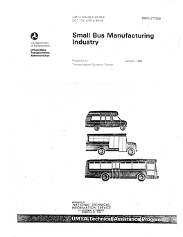 Small Bus Manufacturing Industry