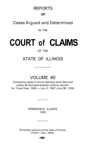 COURT of CLAIMS of THE